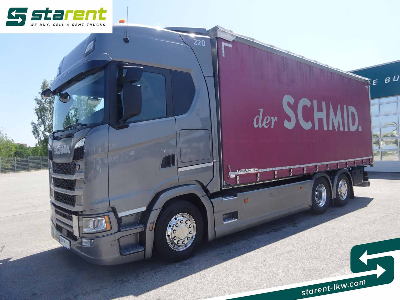 Scania S500 Planen Aufbau Schwarzmüller 6x2, Standklima - Xe tải thùng mui bạt: hình 1 Scania S500 Planen Aufbau Schwarzmüller 6x2, Standklima - Xe tải thùng mui bạt: hình 1