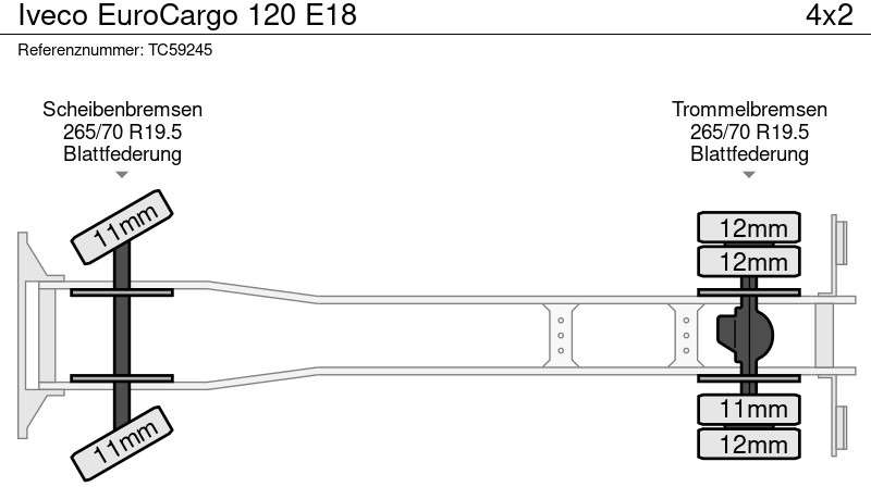 Iveco EuroCargo 120 E18 - Xe tải khung gầm: hình 4 Iveco EuroCargo 120 E18 - Xe tải khung gầm: hình 4