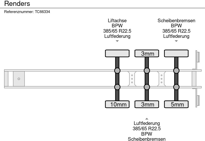 Xe chở container/ Sơ mi rơ moóc hoán đổi thân Renders: hình 13