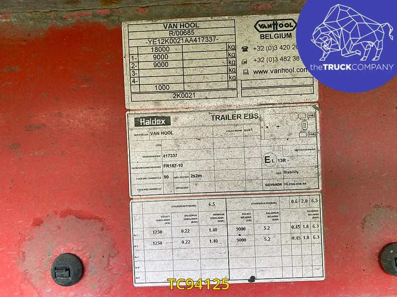 Van Hool - Rơ moóc đông lạnh: hình 4 Van Hool - Rơ moóc đông lạnh: hình 4