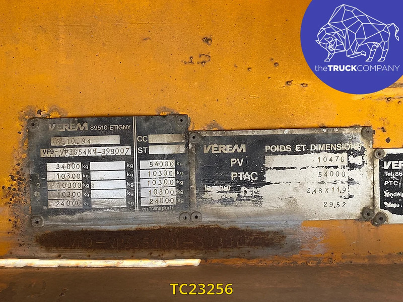 Verem - Sơ mi rơ moóc thùng thấp: hình 2 Verem - Sơ mi rơ moóc thùng thấp: hình 2