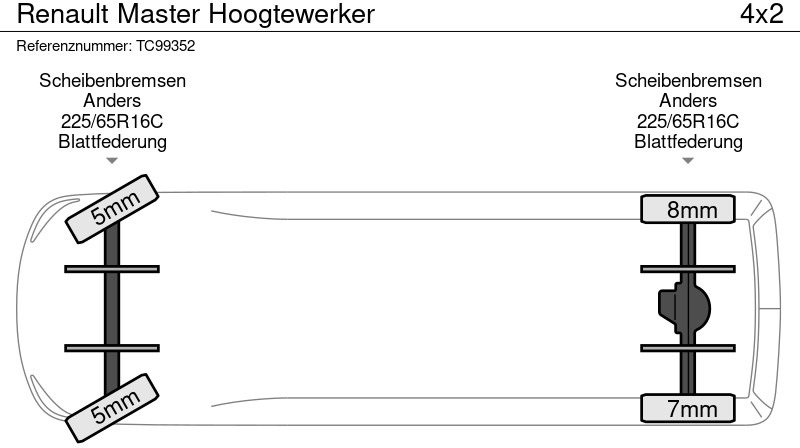 Renault Master Hoogtewerker - Xe tải nhỏ: hình 4 Renault Master Hoogtewerker - Xe tải nhỏ: hình 4