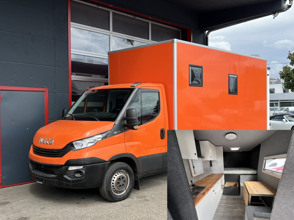 Iveco Daily 35S14 Klima Orig.127'km Küche Doppelbett - Xe cắm trại: hình 1 Iveco Daily 35S14 Klima Orig.127'km Küche Doppelbett - Xe cắm trại: hình 1