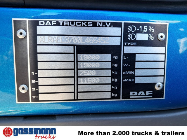 DAF LF 290 FA 4x2, Nebenantrieb, Navi, Abrollanlage - Xe tải nâng móc: hình 4 DAF LF 290 FA 4x2, Nebenantrieb, Navi, Abrollanlage - Xe tải nâng móc: hình 4