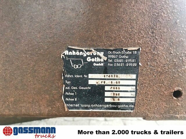 Gotha Anh-Bau HL 20.40x20, Ex- - Rơ moóc thùng lửng/ Phẳng: hình 2 Gotha Anh-Bau HL 20.40x20, Ex- - Rơ moóc thùng lửng/ Phẳng: hình 2