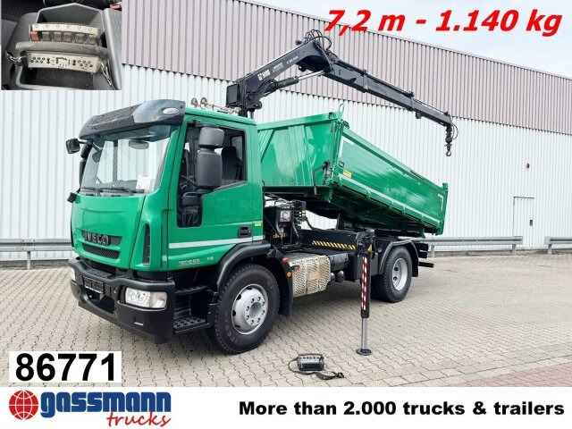 Iveco EuroCargo ML160E28 4x2 mit Kran Hiab XS 088 ES-2 - Xe ben, Xe cẩu tự hành: hình 1 Iveco EuroCargo ML160E28 4x2 mit Kran Hiab XS 088 ES-2 - Xe ben, Xe cẩu tự hành: hình 1