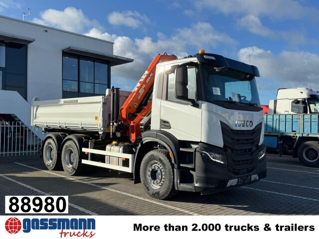 Iveco X-Way AD300X46Z 6x4 mit Kran Atlas AK 206.4E-A2, - Xe ben, Xe cẩu tự hành: hình 1 Iveco X-Way AD300X46Z 6x4 mit Kran Atlas AK 206.4E-A2, - Xe ben, Xe cẩu tự hành: hình 1