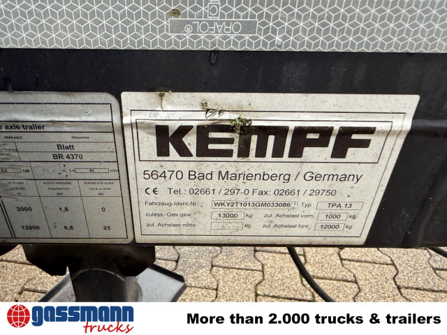 Kempf TPA 13 Anhänger für Absetzcontainer - Xe chở container/ Rơ moóc hoán đổi thân: hình 3 Kempf TPA 13 Anhänger für Absetzcontainer - Xe chở container/ Rơ moóc hoán đổi thân: hình 3