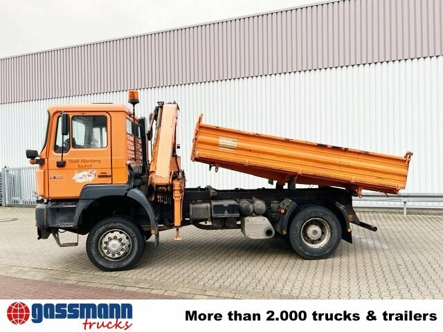 MAN 19.293 4x4 BL mit Kran Meiller MK77RS2 - Xe ben, Xe cẩu tự hành: hình 2 MAN 19.293 4x4 BL mit Kran Meiller MK77RS2 - Xe ben, Xe cẩu tự hành: hình 2
