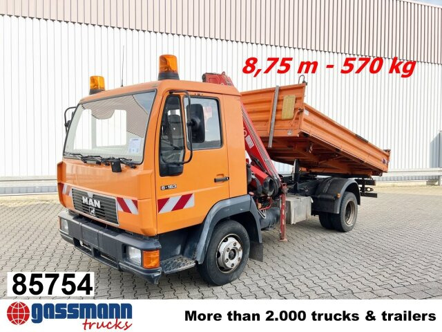 MAN 8.163 4x2 BB mit Kran Fassi F60A.23 - Xe ben, Xe cẩu tự hành: hình 1 MAN 8.163 4x2 BB mit Kran Fassi F60A.23 - Xe ben, Xe cẩu tự hành: hình 1