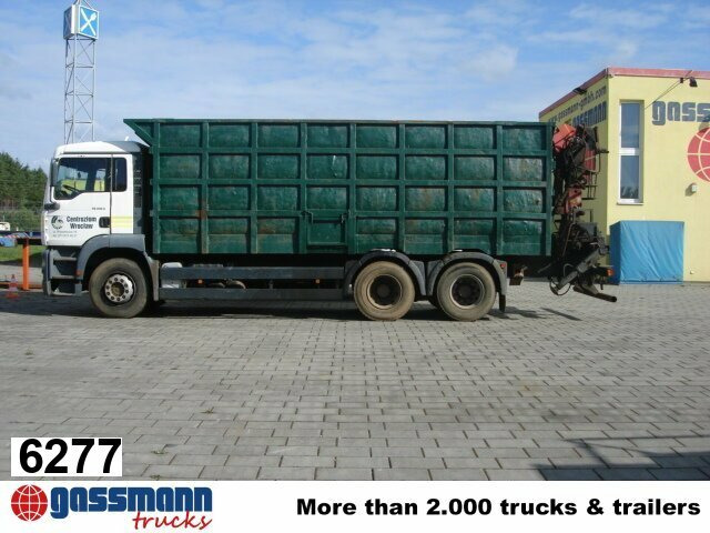 MAN TGA 26.413 BB 6x4 Kran Heckkran Jonsered 1020 - Xe chở gỗ, Xe cẩu tự hành: hình 1 MAN TGA 26.413 BB 6x4 Kran Heckkran Jonsered 1020 - Xe chở gỗ, Xe cẩu tự hành: hình 1
