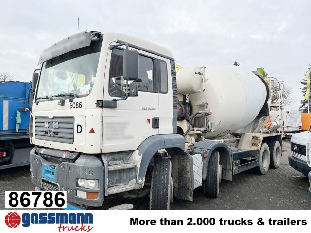 MAN TGA 35.360 8X4 BB, Betonmischer Karrena 10m³ - Xe trộn bê tông: hình 1 MAN TGA 35.360 8X4 BB, Betonmischer Karrena 10m³ - Xe trộn bê tông: hình 1