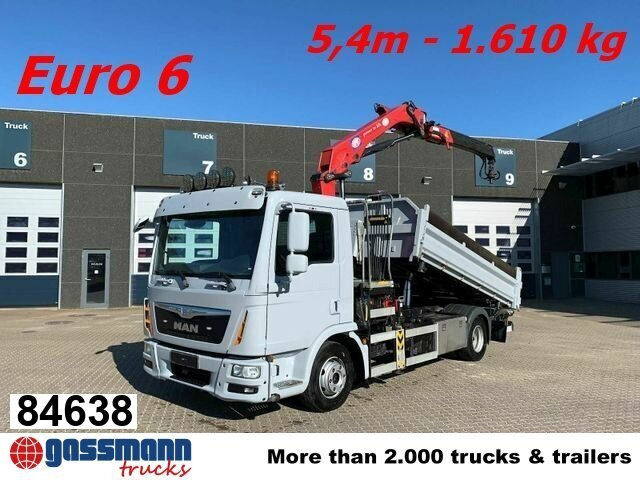 MAN TGL 12.180 4X2 BL mit Kran HMF 900-K1 - Xe ben, Xe cẩu tự hành: hình 1 MAN TGL 12.180 4X2 BL mit Kran HMF 900-K1 - Xe ben, Xe cẩu tự hành: hình 1