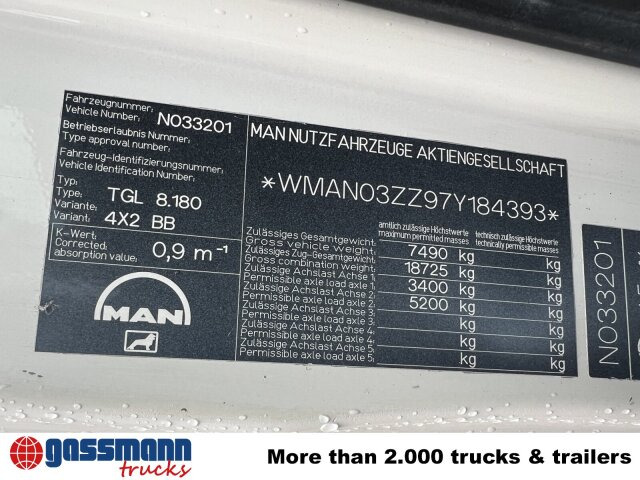 MAN TGL 8.180 4X2 BB, Meiller Kipper - Xe ben: hình 5 MAN TGL 8.180 4X2 BB, Meiller Kipper - Xe ben: hình 5