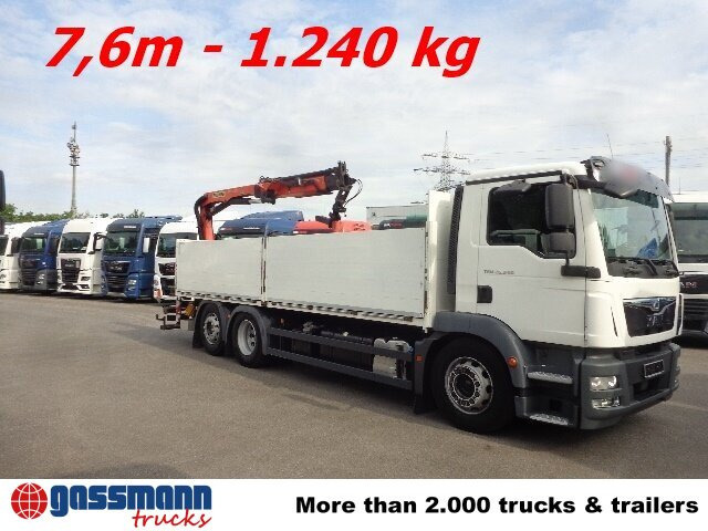 MAN TGM 26.340 6x2-4 LL,Lenk-Liftachse, Heckkran, - Xe tải thùng lửng/ Phẳng, Xe cẩu tự hành: hình 5 MAN TGM 26.340 6x2-4 LL,Lenk-Liftachse, Heckkran, - Xe tải thùng lửng/ Phẳng, Xe cẩu tự hành: hình 5