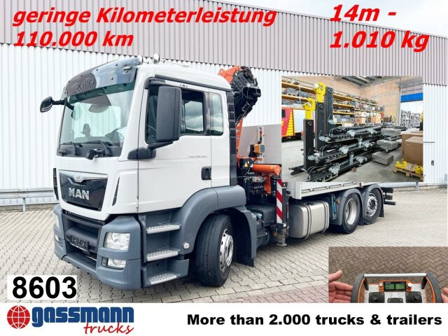 MAN TGS 26.360/400 6x2-4 BL, Lenk-/Lift, Kran Atlas - Xe tải nâng móc, Xe cẩu tự hành: hình 1 MAN TGS 26.360/400 6x2-4 BL, Lenk-/Lift, Kran Atlas - Xe tải nâng móc, Xe cẩu tự hành: hình 1