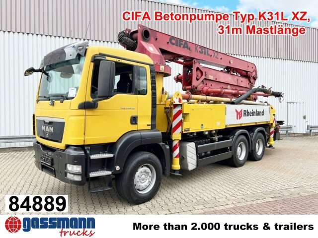 MAN TGS 33.440 6X4 BB, Betonpumpe CIFA K31L XZ, 31m - Xe bơm bê tông: hình 1 MAN TGS 33.440 6X4 BB, Betonpumpe CIFA K31L XZ, 31m - Xe bơm bê tông: hình 1
