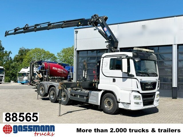MAN TGS 35.500 8x4-4 BL, Lenk-/Liftachse, Kran HMF - Xe tải nâng móc, Xe cẩu tự hành: hình 1 MAN TGS 35.500 8x4-4 BL, Lenk-/Liftachse, Kran HMF - Xe tải nâng móc, Xe cẩu tự hành: hình 1