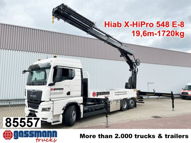 MAN TGX 26.510 6x2-4 LL, Kran Hiab X-HiPro 548 E-8, - Xe tải thùng lửng/ Phẳng, Xe cẩu tự hành: hình 1 MAN TGX 26.510 6x2-4 LL, Kran Hiab X-HiPro 548 E-8, - Xe tải thùng lửng/ Phẳng, Xe cẩu tự hành: hình 1