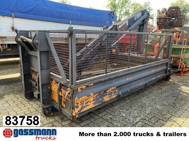 Meiller Abrollcontainer mit Kran Hiab 071 AW B3, ca. - Thùng chứa hooklift: hình 1 Meiller Abrollcontainer mit Kran Hiab 071 AW B3, ca. - Thùng chứa hooklift: hình 1