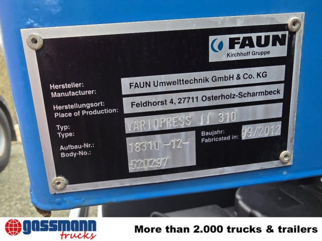 Mercedes-Benz Actros 2032 LA 4x4, Faun Variopress 310 ca. - Xe tải chở rác: hình 4 Mercedes-Benz Actros 2032 LA 4x4, Faun Variopress 310 ca. - Xe tải chở rác: hình 4