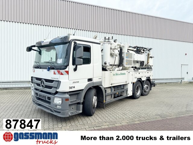 Mercedes-Benz Actros 2536 L 6x2, Müller Saug- und Spülwagen - Xe quét đường: hình 1 Mercedes-Benz Actros 2536 L 6x2, Müller Saug- und Spülwagen - Xe quét đường: hình 1