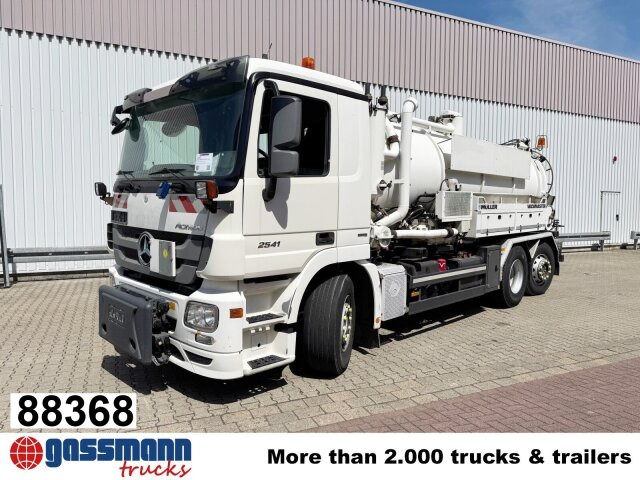 Mercedes-Benz Actros 2541 L 6x2, Müller Saug-/Spülwagen ca. - Xe quét đường: hình 1 Mercedes-Benz Actros 2541 L 6x2, Müller Saug-/Spülwagen ca. - Xe quét đường: hình 1