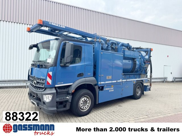 Mercedes-Benz Arocs 1843 L 4x2, Müller Canalmaster ca. 8m³, - Xe quét đường: hình 1 Mercedes-Benz Arocs 1843 L 4x2, Müller Canalmaster ca. 8m³, - Xe quét đường: hình 1