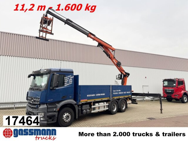 Mercedes-Benz Arocs 2642 6x4 mit Heckkran Atlas AK 186.3 V-2 - Xe tải thùng lửng/ Phẳng, Xe cẩu tự hành: hình 1 Mercedes-Benz Arocs 2642 6x4 mit Heckkran Atlas AK 186.3 V-2 - Xe tải thùng lửng/ Phẳng, Xe cẩu tự hành: hình 1