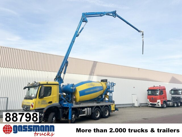 Mercedes-Benz Arocs 3246 B 8x4 Stetter Mischer 7m³, Pumpe 25m - Xe trộn bê tông: hình 1 Mercedes-Benz Arocs 3246 B 8x4 Stetter Mischer 7m³, Pumpe 25m - Xe trộn bê tông: hình 1