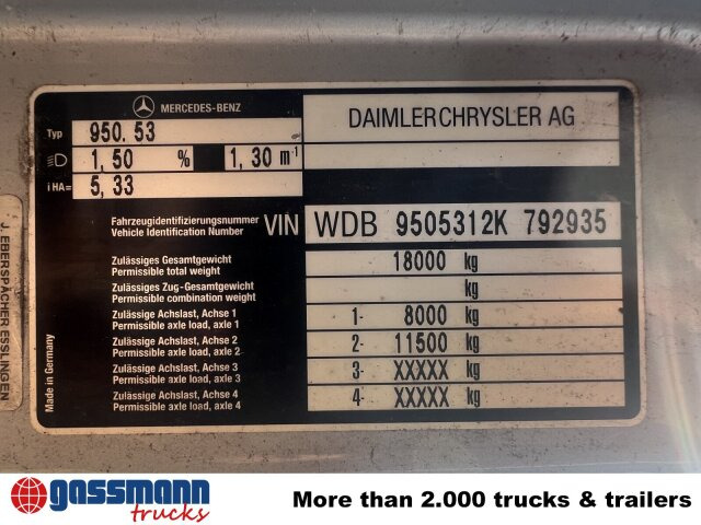 Mercedes-Benz Atego 1828 L 4x2, Rechtslenker, - Xe tải khung gầm: hình 4 Mercedes-Benz Atego 1828 L 4x2, Rechtslenker, - Xe tải khung gầm: hình 4