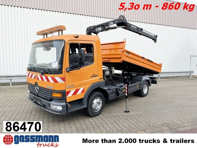 Mercedes-Benz Atego 815 K 4x2 mit Kran Hiab 055 B-1 CL - Xe ben, Xe cẩu tự hành: hình 1 Mercedes-Benz Atego 815 K 4x2 mit Kran Hiab 055 B-1 CL - Xe ben, Xe cẩu tự hành: hình 1