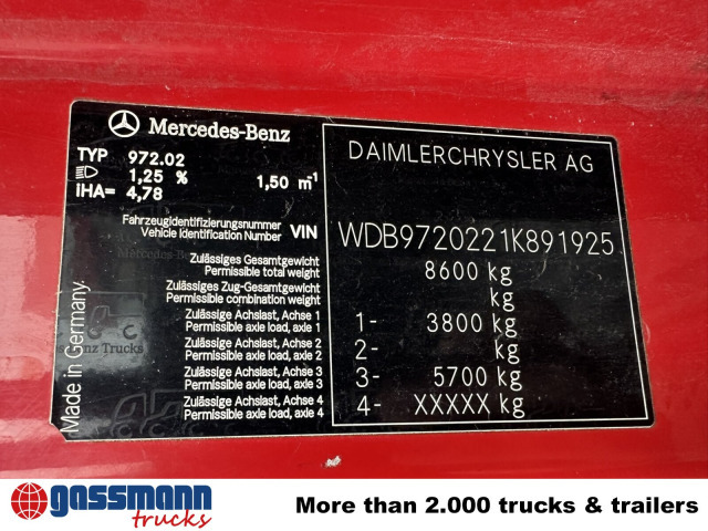 Mercedes-Benz Atego 818 K 4x2 mit Kran Palfinger PK 6500, 2x - Xe ben, Xe cẩu tự hành: hình 5 Mercedes-Benz Atego 818 K 4x2 mit Kran Palfinger PK 6500, 2x - Xe ben, Xe cẩu tự hành: hình 5