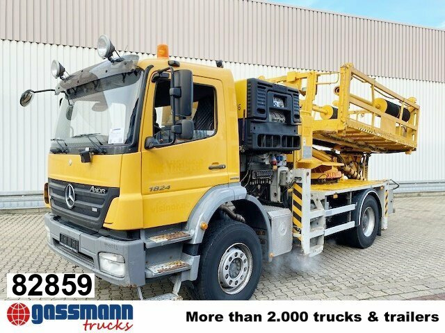 Mercedes-Benz Axor 1824 K 4x2, AMV Hubsteiger + Kompressor, - Nền bục trên không gắn trên xe tải: hình 1 Mercedes-Benz Axor 1824 K 4x2, AMV Hubsteiger + Kompressor, - Nền bục trên không gắn trên xe tải: hình 1