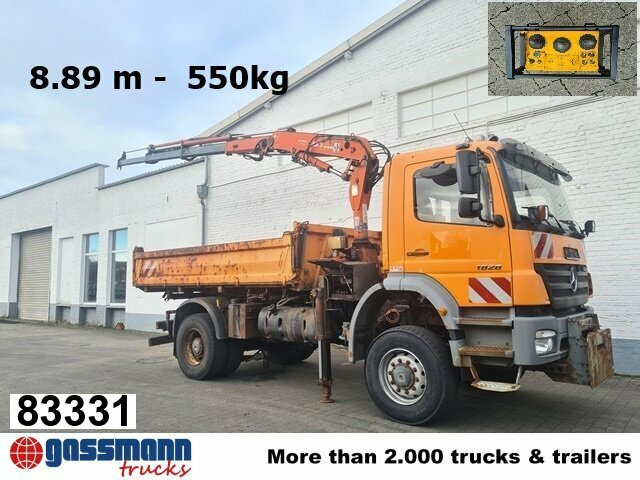 Mercedes-Benz Axor 1828 AK 4x4, Winterdienstausstattung, Kran - Xe ben, Xe cẩu tự hành: hình 1 Mercedes-Benz Axor 1828 AK 4x4, Winterdienstausstattung, Kran - Xe ben, Xe cẩu tự hành: hình 1