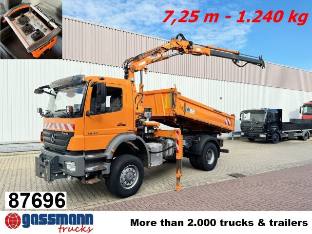 Mercedes-Benz Axor 1833 AK 4x4, Winterdienstausstattung, Kran - Xe ben, Xe cẩu tự hành: hình 1 Mercedes-Benz Axor 1833 AK 4x4, Winterdienstausstattung, Kran - Xe ben, Xe cẩu tự hành: hình 1