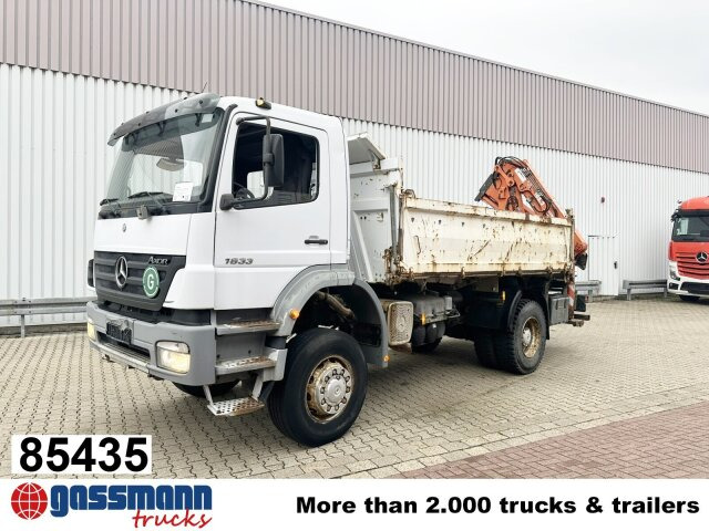 Mercedes-Benz Axor 1833 AK 4x4 mit Heckkran Atlas 105.2-A2L - Xe ben, Xe cẩu tự hành: hình 1 Mercedes-Benz Axor 1833 AK 4x4 mit Heckkran Atlas 105.2-A2L - Xe ben, Xe cẩu tự hành: hình 1