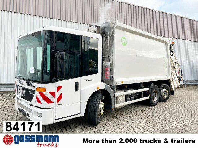 Mercedes-Benz Econic 2633 L/NLA 6x2/4, Lenkachse, - Xe tải chở rác: hình 1 Mercedes-Benz Econic 2633 L/NLA 6x2/4, Lenkachse, - Xe tải chở rác: hình 1
