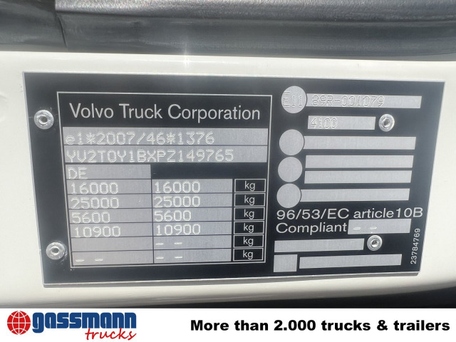 Volvo FL 280 4x4, Nebenantrieb - Xe tải khung gầm: hình 4 Volvo FL 280 4x4, Nebenantrieb - Xe tải khung gầm: hình 4