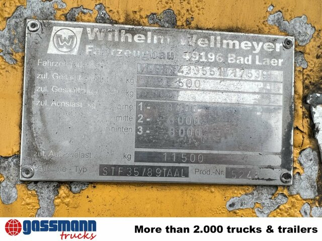 Wellmeyer, STF 35/89 TA AL, ca. 25 cbm, ALU, - Sơ mi rơ moóc bồn: hình 3 Wellmeyer, STF 35/89 TA AL, ca. 25 cbm, ALU, - Sơ mi rơ moóc bồn: hình 3