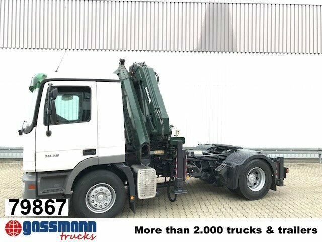Mercedes-Benz Actros 1836 LS 4x2 mit Kran MKG HLK 330HP - Xe đầu kéo: hình 1 Mercedes-Benz Actros 1836 LS 4x2 mit Kran MKG HLK 330HP - Xe đầu kéo: hình 1