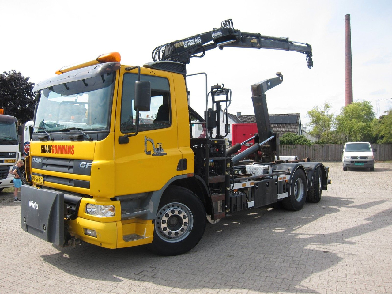 DAF CF 75 310 6X2*4 Hiab Kran Haken Manual Funk E3 - Xe tải nâng móc, Xe cẩu tự hành: hình 2 DAF CF 75 310 6X2*4 Hiab Kran Haken Manual Funk E3 - Xe tải nâng móc, Xe cẩu tự hành: hình 2