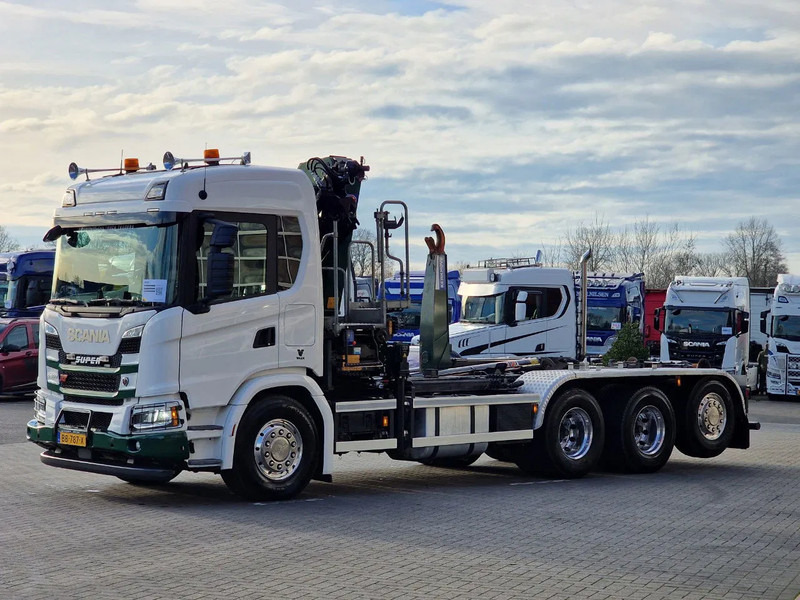 Scania G500 XT 8x4*4 - HMF 2820K Crane - AJK 20T Hooklift - Retarder - Full air - Like new - Xe cẩu tự hành: hình 5 Scania G500 XT 8x4*4 - HMF 2820K Crane - AJK 20T Hooklift - Retarder - Full air - Like new - Xe cẩu tự hành: hình 5