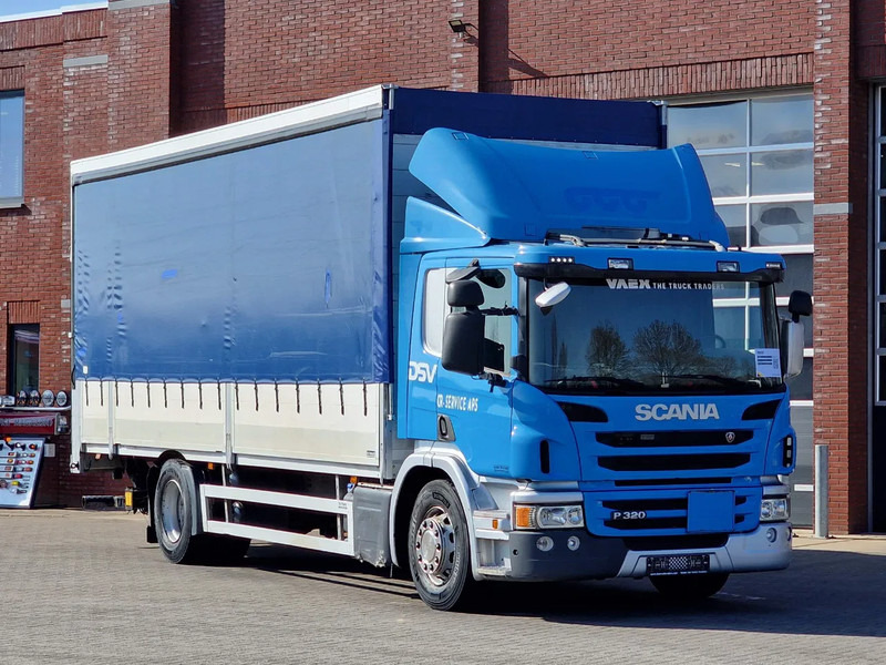 Scania P320 4x2 - Side boars - Loadlift - Full air - Navi - Xe tải thùng mui bạt: hình 1 Scania P320 4x2 - Side boars - Loadlift - Full air - Navi - Xe tải thùng mui bạt: hình 1