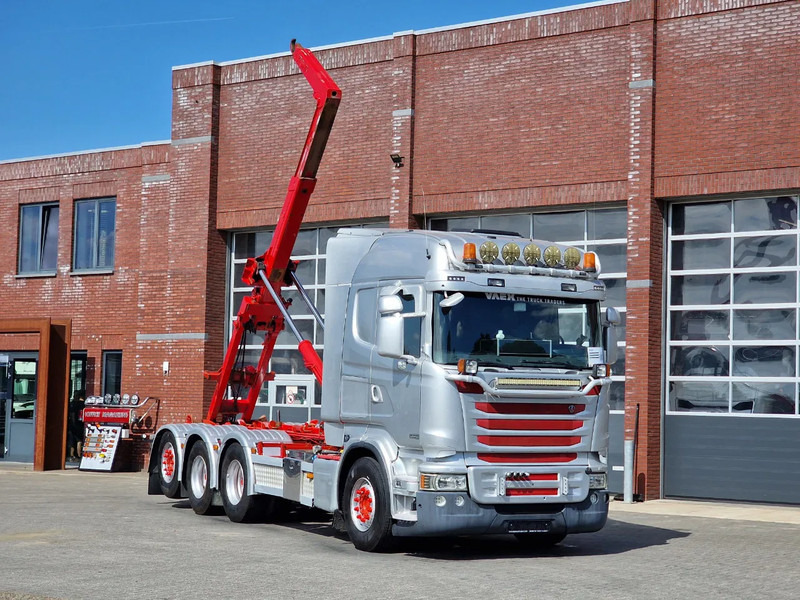Scania R490 8x4*4 - HIAB XR24SL58 24T hooklift - Euro 6 - Full air - Steering axle - Xe tải nâng móc: hình 1 Scania R490 8x4*4 - HIAB XR24SL58 24T hooklift - Euro 6 - Full air - Steering axle - Xe tải nâng móc: hình 1