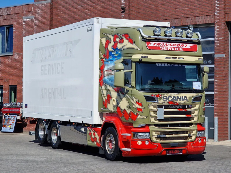 Scania R580 V8 Topline 6x2 - Box with sidedoors - Retarder - Full air - 4.55WB - Xe tải hộp: hình 1 Scania R580 V8 Topline 6x2 - Box with sidedoors - Retarder - Full air - 4.55WB - Xe tải hộp: hình 1