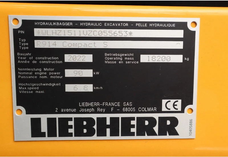 Máy xúc bánh xích Liebherr R914 COMPACT S | ROTOTILT | 3X BUCKET | DOZERBLADE: hình 20