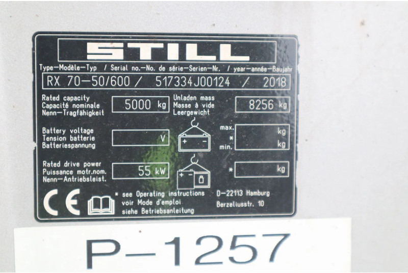 Xe nâng diesel Still RX 70-50 /600 | TRIPLEX | FORK EXT. | SIDESHIFT: hình 18
