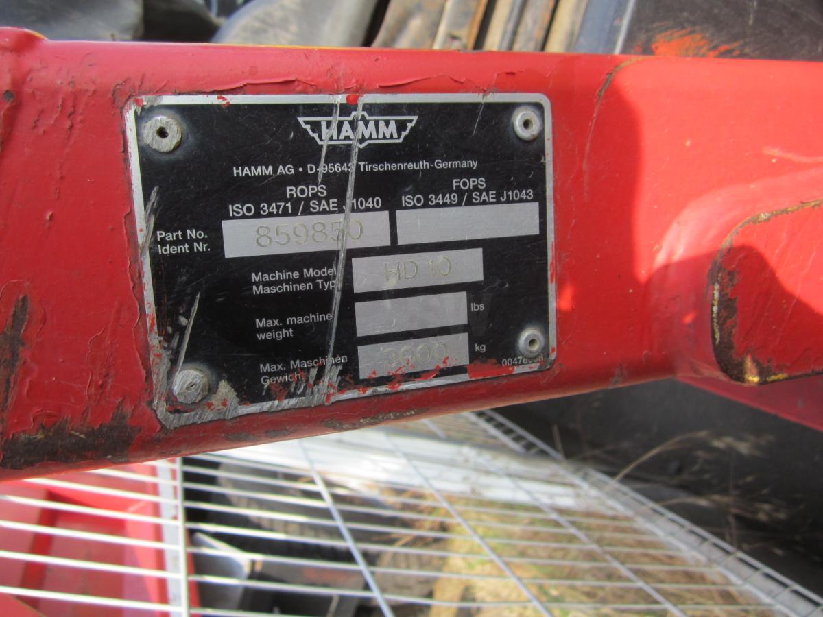 Hamm HD 10 - Máy lăn: hình 3 Hamm HD 10 - Máy lăn: hình 3
