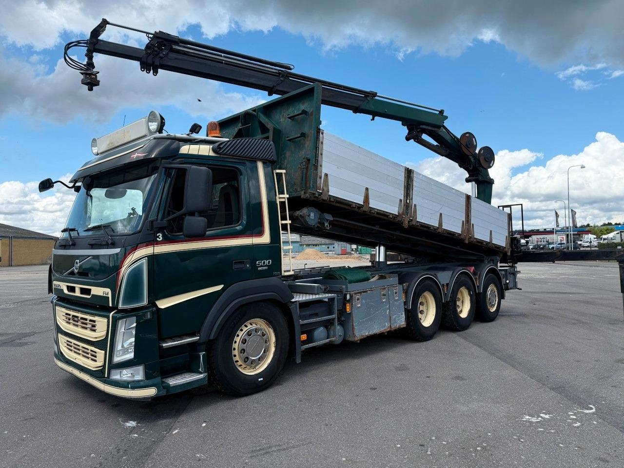 Volvo FM500 8x4*4 Tipper / Crane HMF2620-K5 - Xe ben, Xe cẩu tự hành: hình 1 Volvo FM500 8x4*4 Tipper / Crane HMF2620-K5 - Xe ben, Xe cẩu tự hành: hình 1